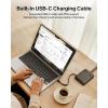 Belkin 2-Outlet GaN Charging Station 140W, USB C Charger w/ 2X AC Outlets, 3X USB C Ports, and 1x USB A Port – Power Strip for iPhone, Apple Watch, iPad, MacBook, Chromebook, Galaxy, Pixel, & More(70W  2 AC Outlet w/ Integrated Cable)
