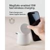 Belkin 2-in-1 MagSafe Wireless Charging Dock 15W Fast Charge iPhone Charger Compatible with iPhone 17, 16, 15, and 14 Series, AirPods, Pixel 10, and Other MagSafe Enabled Devices, PSU Included – Black(Sand)