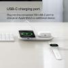Belkin 2-in-1 Wireless Charging Pad w/ Qi2 15W + Additional USB-C Port – MagSafe-Compatible Charger, Charging Station for iPhone 16 & 15 Series, Samsung Galaxy S25 Series, AirPods, & More – White(White)