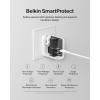 Belkin 40W Dual Port USB C Wall Charger Block – USB C Fast Charging for Apple iPhone, iPad, Samsung Galaxy Phone, & More – Programmable Power Supply Tech – Folding Prongs – White(1-Pack)
