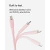 Belkin BoostCharge (2M/6.6ft) Braided USB-C to USB-C Cable for iPhone 17, iPhone 17 Pro, iPhone 17 Pro Max, Galaxy S25, S24, Note, Pixel 10 & 9, iPad Pro, Nintendo Switch 2 & More – Pink(Pink)