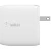 Belkin Dual Port USB Charger Block 24W – iPhone Charger Fast Charging – iPhone 17, Air, Pro, Pro Max, iPad, AirPods, Apple Watch, Samsung Galaxy S25, Nintendo Switch 2 & More – Cable Not Included(Standalone)