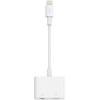 Belkin F8J212BTWHT Lightning & 3.5mm Audio Dual Adapter, Compatible with iPhone 14/13 / 12 / SE / 11 / XR, MFi Certified, Earphones & Charge Simultaneously, Data Transfer, White(Lightning + 3.5mm Audio)