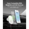 Belkin MagSafe-Compatible Wireless Car Charger 15W, Fast Charging Wireless Charger – Powerful Magnetic Vent Holder for iPhone 17, 16, 15, 14, 13 Series, Pixel 10, Secure Car Phone Mount – White(Charging Mount)
