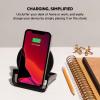 Belkin Quick Charge Wireless Charging Stand – 15W Qi-Certified Charger Stand for iPhone, Galaxy, Pixel & More, Charge While Listening to Music, Video Streaming, & Video Calling – Black (No PSU)(10W – Power Supply Included)