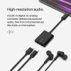 Belkin RockStar USB-C Audio + Charge Adapter, Headphone Adapter w/ USB-C 60W Power Delivery Fast Charging for iPhone, iPad Pro, Galaxy, Note, Google Pixel, LG G6, Sony Xperia, OnePlus, & More – Black(Black)