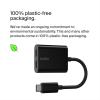 Belkin RockStar USB-C Audio + Charge Adapter, Headphone Adapter w/ USB-C 60W Power Delivery Fast Charging for iPhone, iPad Pro, Galaxy, Note, Google Pixel, LG G6, Sony Xperia, OnePlus, & More – Black(Black)