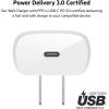 Belkin USB C Charger Block 30W – USB-C to C Cable Included – PPS, USB-IF Certified PD 3.0 Super Fast Charging – Samsung Galaxy S25, Apple iPhone 17, Air, Google Pixel, Nintendo Switch 2 & More – White(30W + C-C Cable)