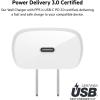 Belkin USB C Charger Block 30W – USB-C to C Cable Included – PPS, USB-IF Certified PD 3.0 Super Fast Charging – Samsung Galaxy S25, Apple iPhone 17, Air, Google Pixel, Nintendo Switch 2 & More – White(30W)