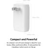 Belkin USB C Charger Block 37W – 25W USB-C Port + 12W USB-A Port for PPS Charging Apple iPhone 17, Air, Pro, Pro Max, AirPods, Samsung Galaxy S25, Nintendo Switch 2, Google Pixel 10, etc. – White(Dual USB-C & A Port with C-Lightning Cable)