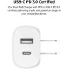 Belkin USB C Charger Block 37W – 25W USB-C Port + 12W USB-A Port for PPS Charging Apple iPhone 17, Air, Pro, Pro Max, AirPods, Samsung Galaxy S25, Nintendo Switch 2, Google Pixel 10, etc. – White(Dual USB-C & A Port)