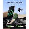 Belkin Wireless Car Charger, Magnetic Car Dash Mount w/ 1M USB C Cable, Qi2 MagSafe Compatible Fast Charging iPhone Charger for iPhone 17, Galaxy S25, Pixel 10, & More – Travel Accessories – Black(Vent Mount)