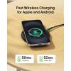 Belkin Wireless Charging Pad 15W – Qi Charger, Charging Station for Apple iPhone 17, iPhone 16/15/14 Series, AirPods, Samsung Galaxy S25, Galaxy S24, Pixel – 5ft Cable Included – Black(15W 1-pack (NEW Version))