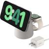 Belkin 2-in-1 MagSafe Wireless Charging Dock 15W Fast Charge iPhone Charger Compatible with iPhone 17, 16, 15, and 14 Series, AirPods, Pixel 10, and Other MagSafe Enabled Devices, PSU Included – Black(Sand)