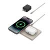 Belkin 2-in-1 Wireless Charging Pad with MagSafe 15W, Fast Charging iPhone Charger – Wireless Charging Station for iPhone 17, 16, 15, and 14 Series, AirPods, and Other MagSafe Enabled Devices – Orange(Sand)