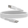 Belkin BoostCharge (2M/6.6ft) Braided USB-C to USB-C Cable for iPhone 17, iPhone 17 Pro, iPhone 17 Pro Max, Galaxy S25, S24, Note, Pixel 10 & 9, iPad Pro, Nintendo Switch 2 & More – Pink(White)