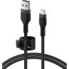 Belkin BoostCharge Pro Flex Braided USB-C to USB-A (2M/6.6ft) Fast Charging Cable USB-IF Certified for iPhone 17, iPhone 17 Pro, iPad Pro, Galaxy S25, S24, Pixel, Nintendo Switch 2 & More – Black(Braided 6.6 ft)