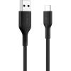 Belkin Eco Braided USB-A to USB-C Cable 2-Pack (3.3ft, 15W) – Soft, Flexible Fast-Charging Cable, Type C Charger Cord for iPhone 17 Series, Galaxy S25, Pixel 10, iPad Pro, & More – White (USB 2.0)(Black)