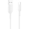 Belkin Eco Braided USB-A to USB-C Cable 2-Pack (3.3ft, 15W) – Soft, Flexible Fast-Charging Cable, Type C Charger Cord for iPhone 17 Series, Galaxy S25, Pixel 10, iPad Pro, & More – White (USB 2.0)(White)