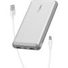 Belkin Portable Charger, USB C Power Bank 20000 mAh w/ 2 USB-A Ports, 15W w/ Type-A to Type-C Cable – iPhone 17, Air, Pro, Pro Max, AirPods, Samsung Galaxy S25, S24, Google Pixel 10, iPad, etc. – Blue(Silver)