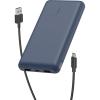 Belkin Portable Charger, USB C Power Bank 20000 mAh w/ 2 USB-A Ports, 15W w/ Type-A to Type-C Cable – iPhone 17, Air, Pro, Pro Max, AirPods, Samsung Galaxy S25, S24, Google Pixel 10, iPad, etc. – Blue(Blue)