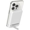 Belkin Portable Charger, Wireless Power Bank 15W 5000mAh w/ Qi2, MagSafe Charger + Built-in Pop-up Kickstand – iPhone 17, Air, Pro, Pro Max, AirPods, Apple Watch, Google Pixel 10, etc. – Black(White)