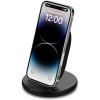 Belkin Quick Charge Wireless Charging Stand – 15W Qi-Certified Charger Stand for iPhone, Galaxy, Pixel & More, Charge While Listening to Music, Video Streaming, & Video Calling – Black (No PSU)(15W – No Power Supply)
