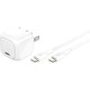 Belkin USB C Charger Block 30W, USB-C PD Super Fast Charging for Apple iPhone 17, Air, Pro, Pro Max, Samsung Galaxy S25, Galaxy S24, iPad, AirPods, Nintendo Switch 2, Google Pixel 10, etc. – White(30W + C-C Cable)