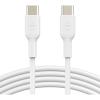 Belkin USB-C to USB-C Cable Fast Charging Cable (2M/6.6ft) for iPhone 16, iPhone 16 Pro, iPhone 16 Pro Max, Galaxy S25, S24, Note, Pixel, iPad Pro, Nintendo Switch 2, Carplay & More – Black(White)