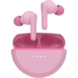 Belkin SoundForm Nano 2 Bluetooth Earbuds for Kids with Built-in Microphone, 28H Battery Life, Safe 85dB Volume, IPX5 Water Resistance – Kids Bluetooth Earbuds for iPhone, iPad, Galaxy, & More – Pink(Pink)