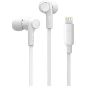 Belkin SoundForm Wired Earbuds with USB-C Connector, in-Ear Earphones w/Microphone – USB-C Headphones for iPhone 17, iPhone 16, iPad mini, Galaxy S25, Google Pixel 9, Android, and More – Black(White)