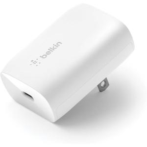Belkin USB C Charger Block 30W – USB-C to C Cable Included – PPS, USB-IF Certified PD 3.0 Super Fast Charging – Samsung Galaxy S25, Apple iPhone 17, Air, Google Pixel, Nintendo Switch 2 & More – White(30W)