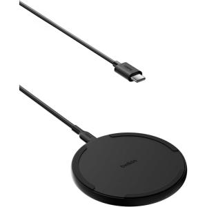 Belkin Wireless Charging Pad 15W – Qi Charger, Charging Station for Apple iPhone 17, iPhone 16/15/14 Series, AirPods, Samsung Galaxy S25, Galaxy S24, Pixel – 5ft Cable Included – Black(15W 1-pack (NEW Version))