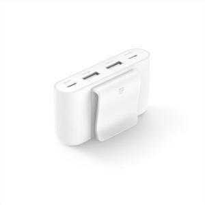 Belkin 4-Port Power Extender – Compatible w/USB-C & USB-A Devices – Apple iPhone 17, Air, Pro, Pro Max, iPad, AirPods, Apple Watch, Samsung Galaxy S25, Nintendo Switch 2, Google Pixel 10, etc – White(4-Port Power Extender)