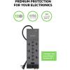 Belkin 12-Outlet Power Strip Surge Protector with 10-Foot Cord and Telephone, Ethernet, Coaxial Protection, BE112234-10, Gray -(Pack of 3)(3 Pack)