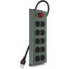 Belkin Power Strip Surge Protector – 10 AC Outlets, 15ft Heavy Duty Metal Extension Cord with Wall Mount Holes for Home, Office, Travel, Computer Desktop, Laptop & Phone Charging Brick(1 Pack)
