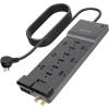 Belkin 12-Outlet Power Strip Surge Protector with 10-Foot Cord and Telephone, Ethernet, Coaxial Protection, BE112234-10, Gray -(Pack of 3)(1 Pack)