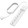 Belkin 6-Outlet Surge Protector Power Strip, 6ft Cord, 360° Rotating Plug – 1080 Joules Protection(8 ft)