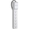 Belkin 6-Outlet Surge Protector Power Strip, UL-listed w/ 6 AC Outlets & 10ft/3M Cord, Overload and Overvoltage Protection for Personal Electronics, Small Appliances, & More – 720 Joules of Protection(White)