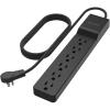 Belkin Surge Protector Power Strip with 6 AC Outlets, 6ft/1.8M Long Heavy-Duty Extension Cord, & 360-Degree Rotating AC Plug for Conference Rooms, Computer Desktops, & More – 600 Joules of Protection(1 Pack)