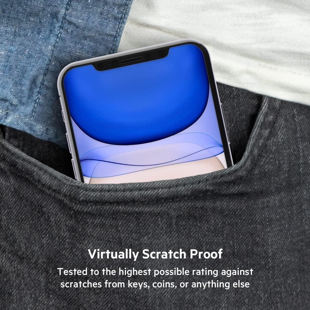 imageBelkin Screen Protector for Apple iPhone 11 Pro Max or iPhone XS Max with AntimicrobialTreated and Included Easy Align Tray for Simple Bubble Free Installation ScreenForce TemperedGlassiPhone 11