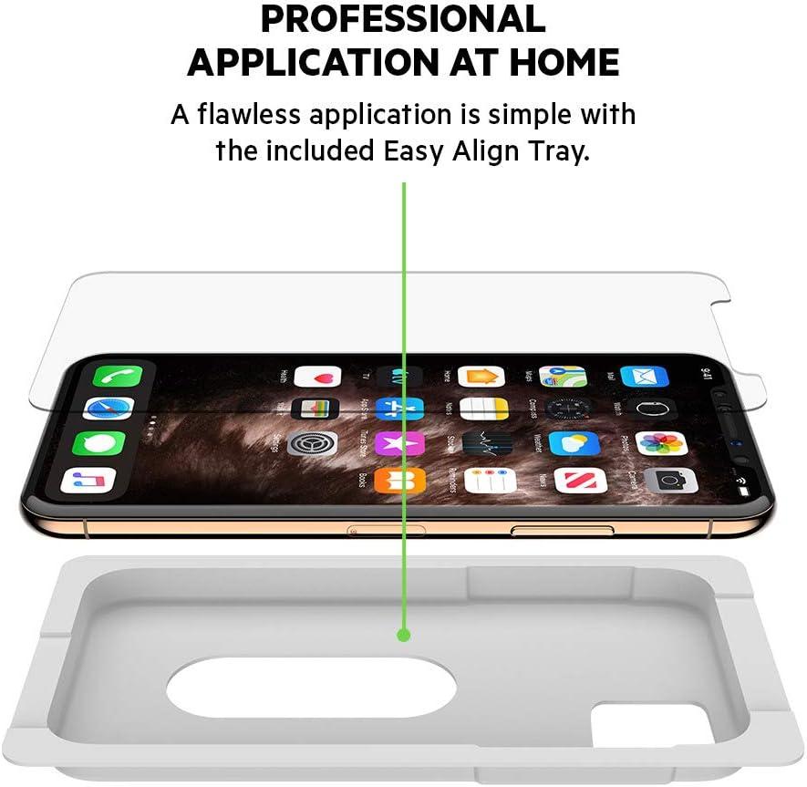 imageBelkin Screen Protector for Apple iPhone 11 Pro Max or iPhone XS Max with AntimicrobialTreated and Included Easy Align Tray for Simple Bubble Free Installation ScreenForce TemperedGlassiPhone 11 Pro