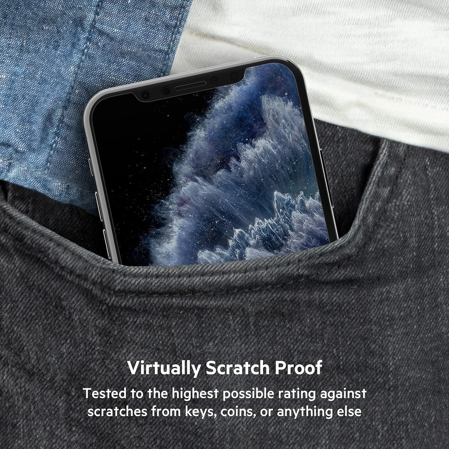 imageBelkin Screen Protector for Apple iPhone 11 Pro Max or iPhone XS Max with AntimicrobialTreated and Included Easy Align Tray for Simple Bubble Free Installation ScreenForce TemperedGlassiPhone 11 Pro Max