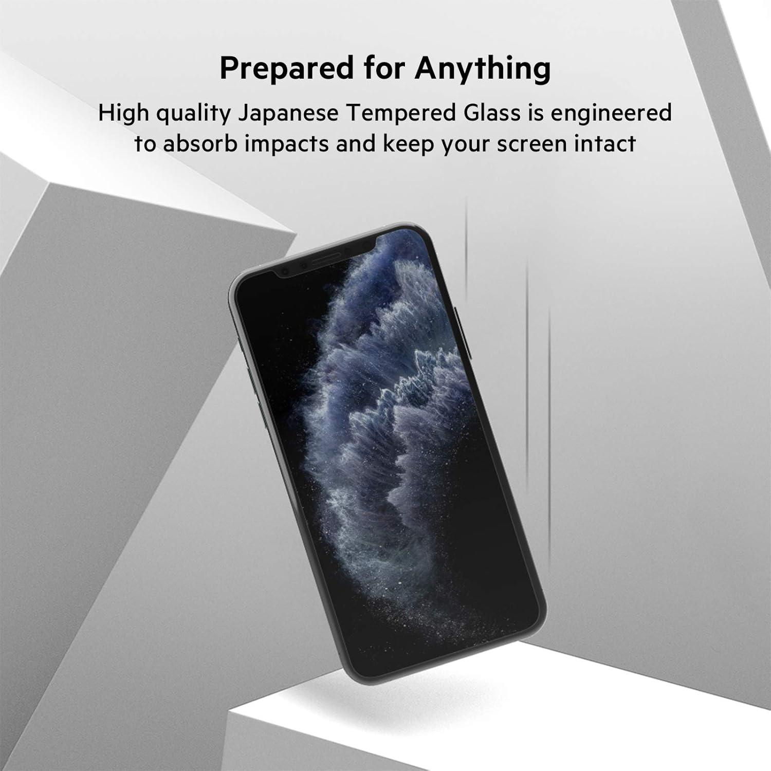 imageBelkin Screen Protector for Apple iPhone 11 Pro Max or iPhone XS Max with AntimicrobialTreated and Included Easy Align Tray for Simple Bubble Free Installation ScreenForce TemperedGlassiPhone 11 Pro Max