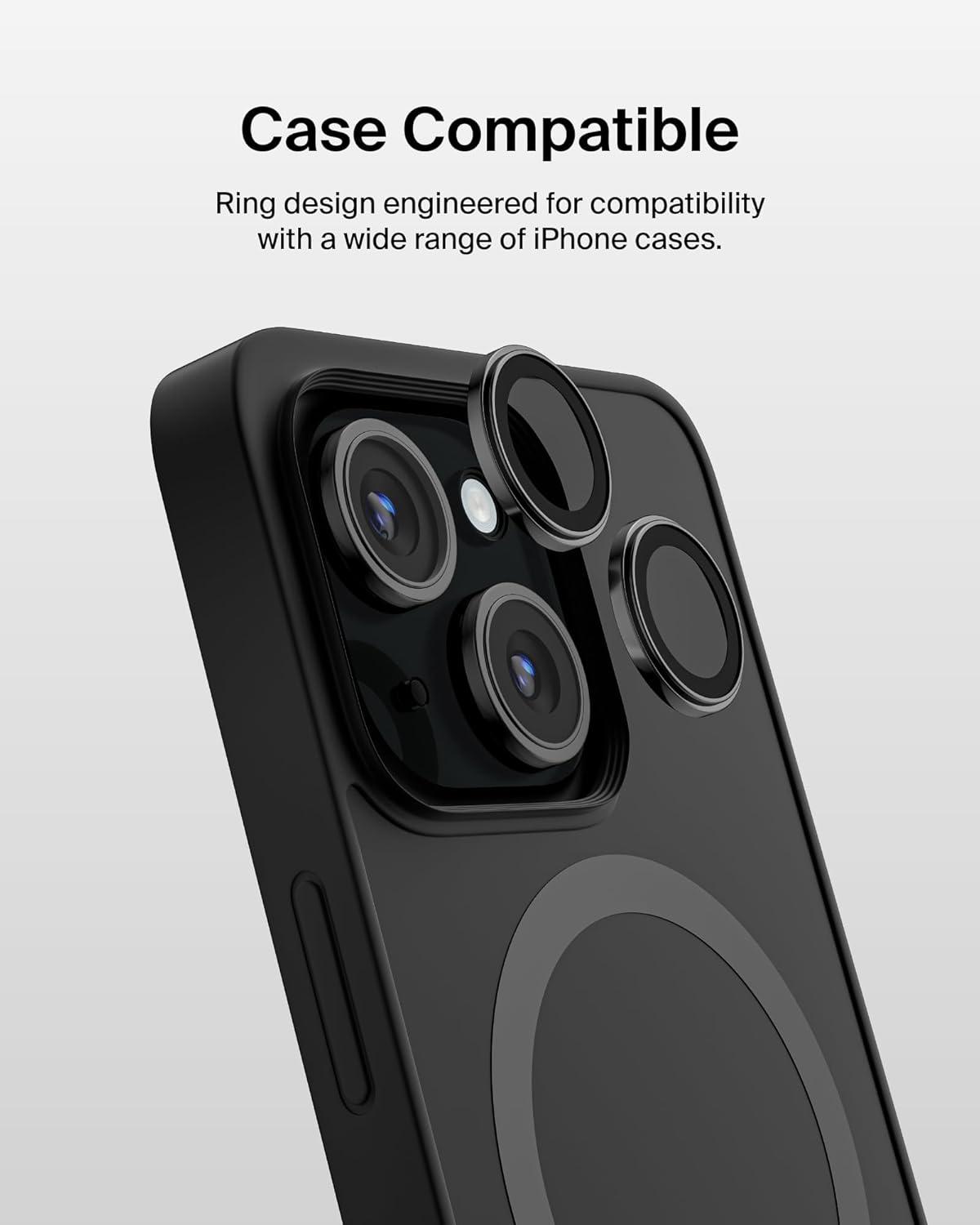 imageBelkin ScreenForce TemperedGlass Camera Lens Protector for Apple iPhone 15 15 Plus CaseCompatible Tempered Glass Lens Cover Apple iPhone Accessories 2pack