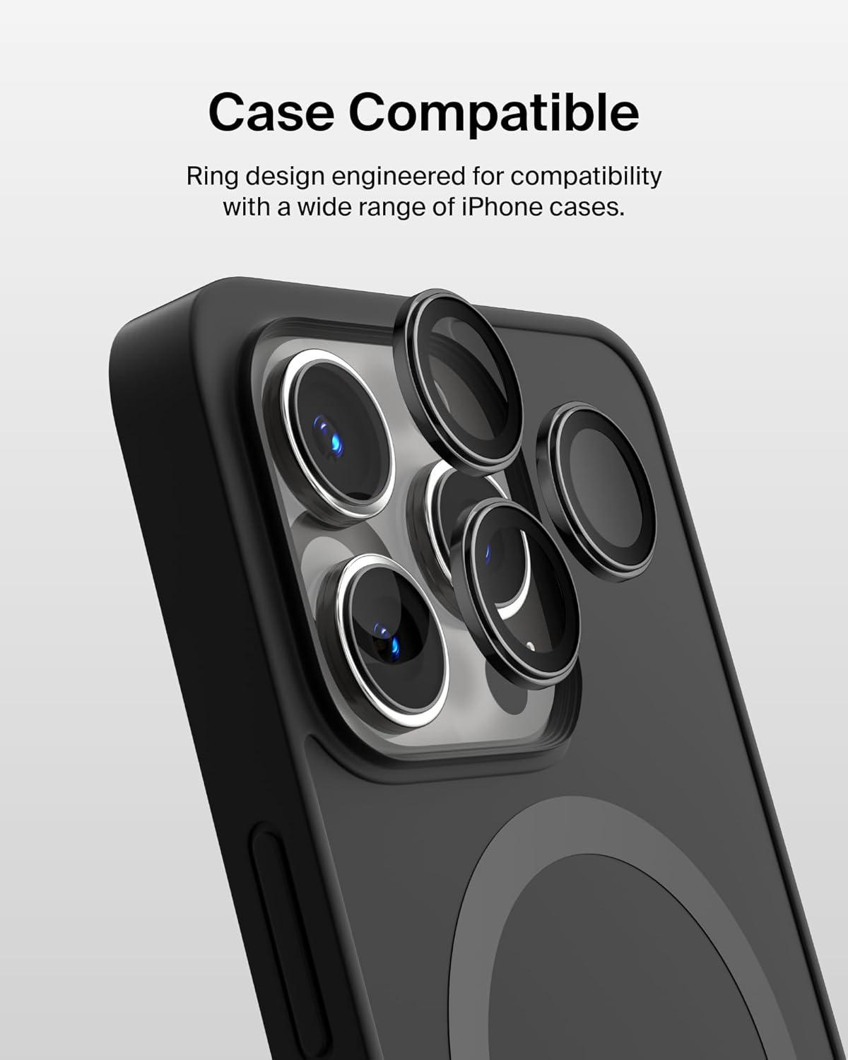 imageBelkin ScreenForce TemperedGlass Camera Lens Protector for Apple iPhone 15 Pro 15 Pro Max CaseCompatible Tempered Glass Lens Cover Apple iPhone Accessories 2pack