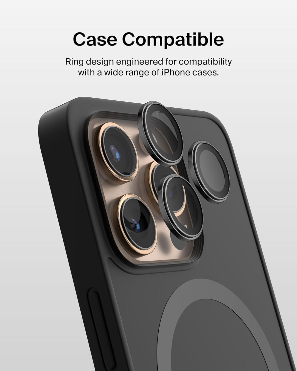 imageBelkin ScreenForce TemperedGlass Camera Lens Protector for Apple iPhone 16 Pro 16 Pro Max CaseCompatible Tempered Glass Lens Cover Apple iPhone Accessories 2pack