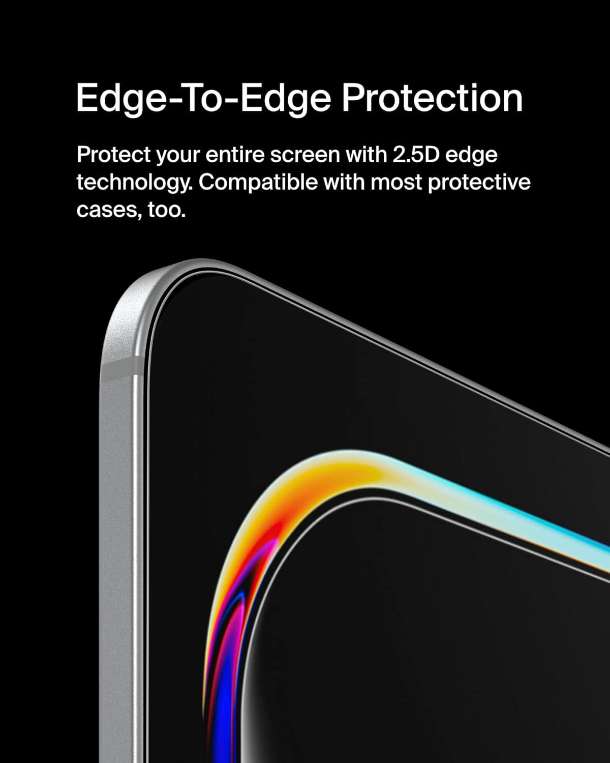 imageBelkin ScreenForce TemperedGlass Screen Protector for Apple iPad Pro 11 7th Generation Thin Extra Durable ScratchResistant wEasy Installation Compatible wCase amp Apple Pencil