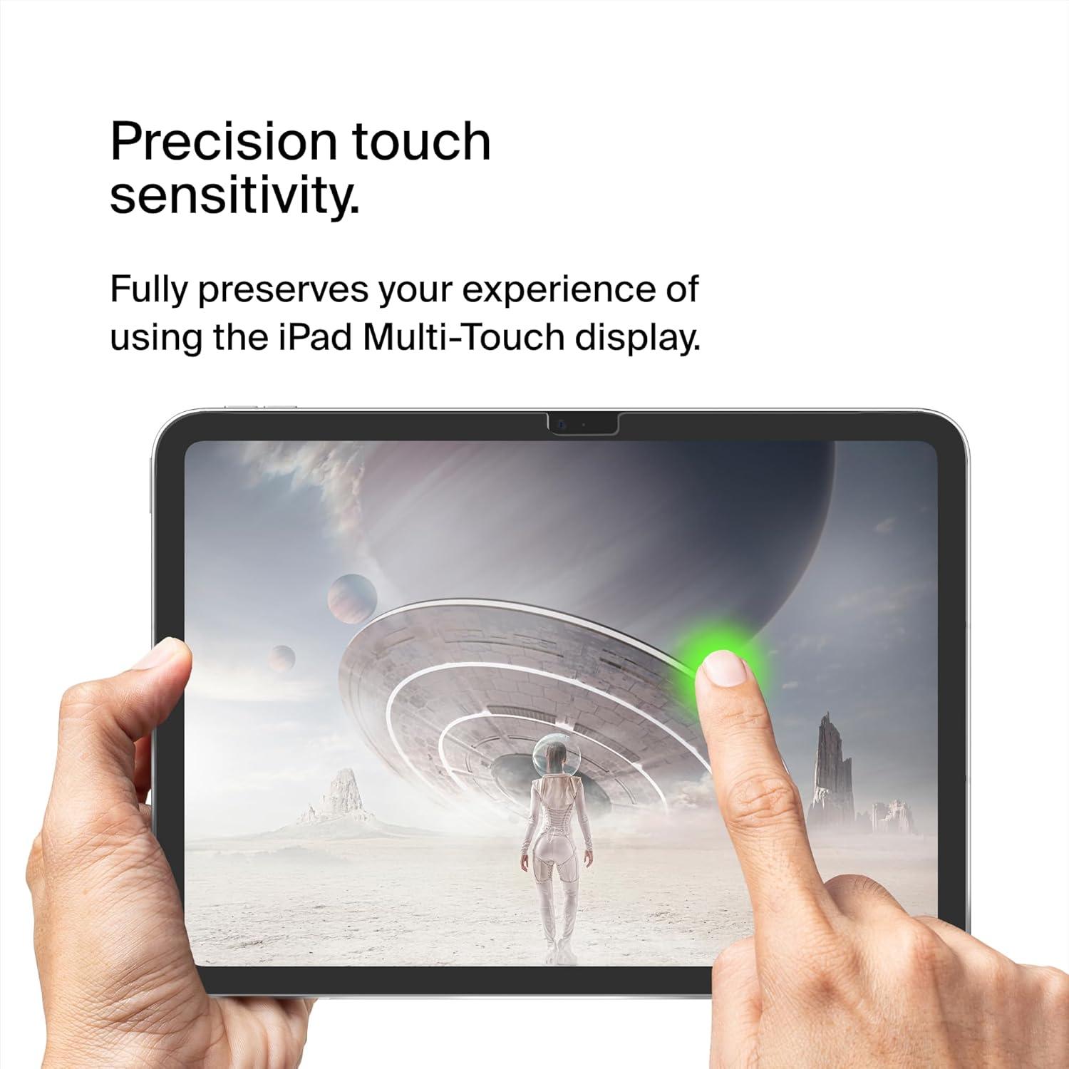 imageBelkin ScreenForce TemperedGlass Screen Protector for iPad 10th Generation with Apple Pencil Compatibility EdgetoEdge Fit amp Included Easy Align Tray for Flawless BubbleFree ApplicationiPad 10