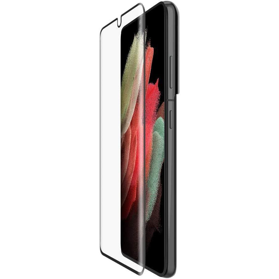 imageBelkin ScreenForce Tempered Curve Screen Protector for Galaxy S21 Ultra Case Compatible and Easy Application